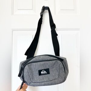 Quiksilver Black and Gray Belt Bag